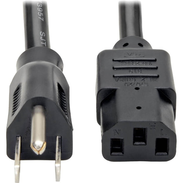 Tripp Lite Computer Power Cord Right-Angle 5-15P to C13 15A 125V 14AWG 6ft - American Tech Depot