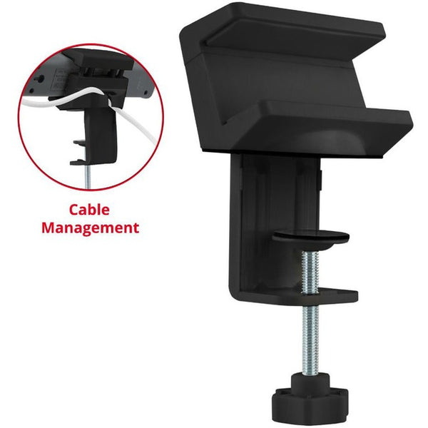 Powerstrip Clamp Holder with Adjustable Bracket - Black