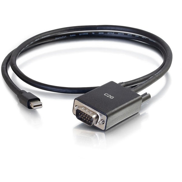 C2G 10ft Mini DisplayPort to VGA Adapter Cable Black - American Tech Depot