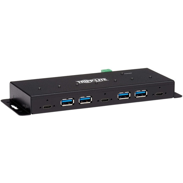 Tripp Lite USB Hub 7-Port Industrial 4 USB-A & 3 USB C ESD Immunity Metal - American Tech Depot