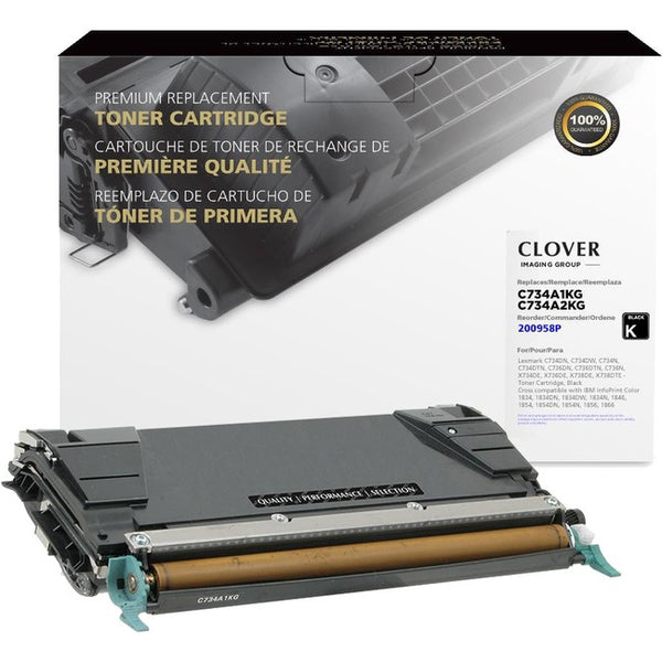 Clover Technologies Remanufactured Toner Cartridge - Alternative for Lexmark - Black