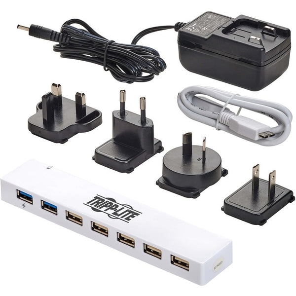 Tripp Lite USB Hub 7-Port 2 USB 3.0 - 5 USB 2.0 Ports Combo w- USB Charging - American Tech Depot