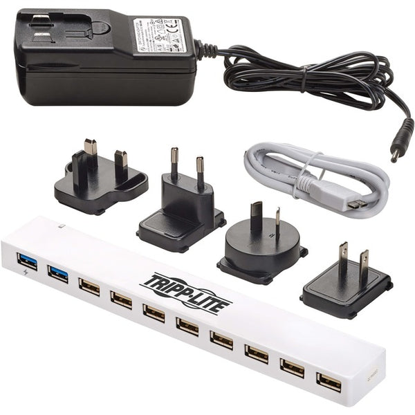 Tripp Lite USB Hub 10-Port 2 USB 3.0 - 8 USB 2.0 Ports Combo USB Charging - American Tech Depot