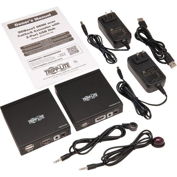 Tripp Lite HDMI HDBaseT KVM Console Extender Over Cat6 2 USB IR 4K @ 30Hz - American Tech Depot
