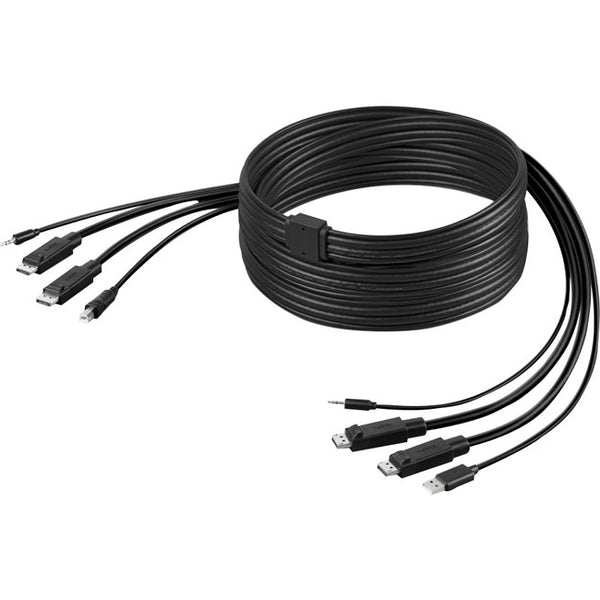 Belkin Dual-Head DisplayPort to DisplayPort KVM Combo Cable - American Tech Depot