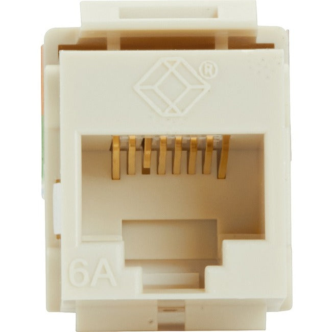 Black Box GigaTrue 2 CAT6A Keystone Jack - Unshielded, RJ45, Office White - American Tech Depot