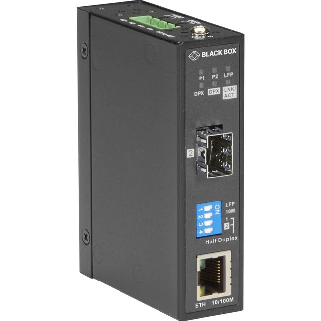 Black Box LMC280 Series Fast Ethernet Industrial Media Converter SFP