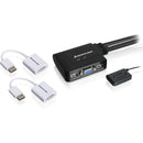 IOGEAR 2-Port VGA and DisplayPort KVM Switch Kit