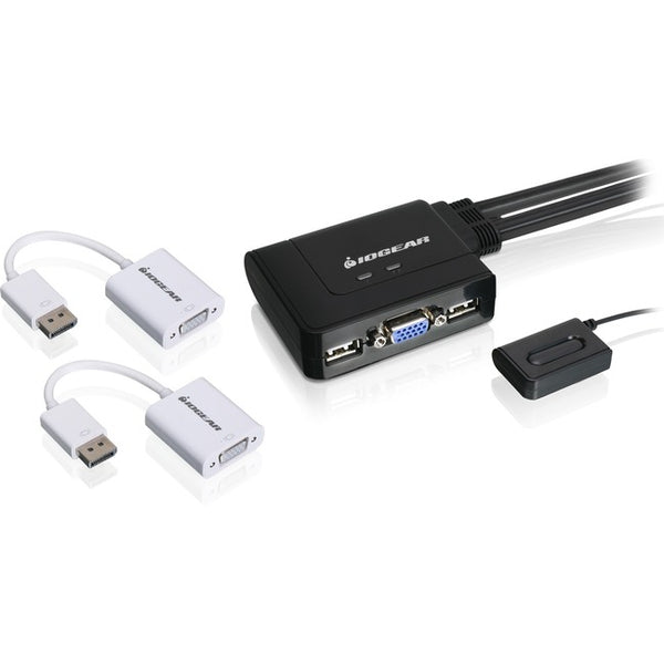 IOGEAR 2-Port VGA and DisplayPort KVM Switch Kit