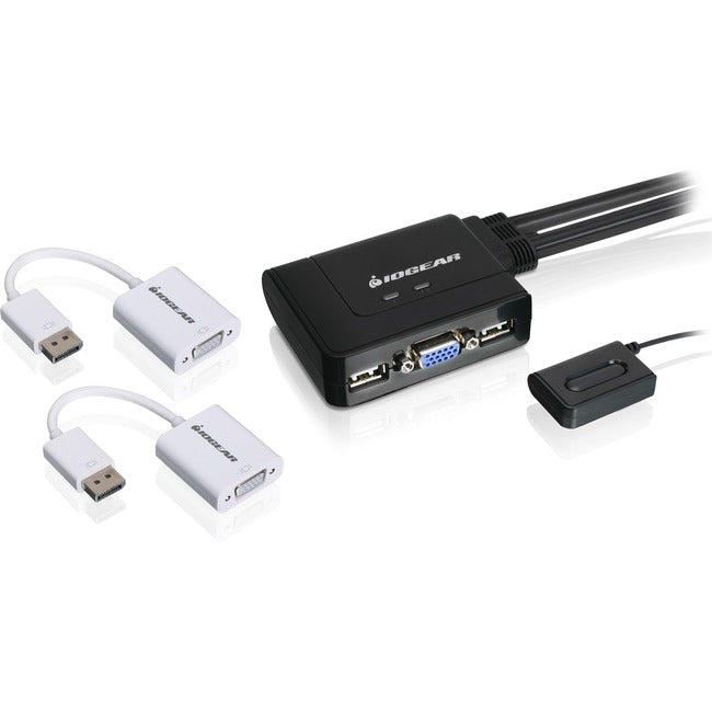 IOGEAR 2-Port VGA and DisplayPort KVM Switch Kit