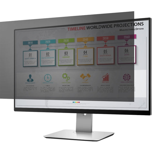 Rocstor PrivacyView™ Premium Privacy Filter for 19 Widescreen Monitor - For 19" Monitor/Display - 16:10 Aspect Ratio - Glossy / Matte - Unframed - Anti-glare -TAA Compliant - Black - For 19" Widescreen LCD Monitor - 16:10 - Scratch Resistant