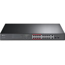 TP-Link TL-SL1218MP - 16 Port 10-100Mbps Fast Ethernet PoE Switch - Limited Lifetime Protection