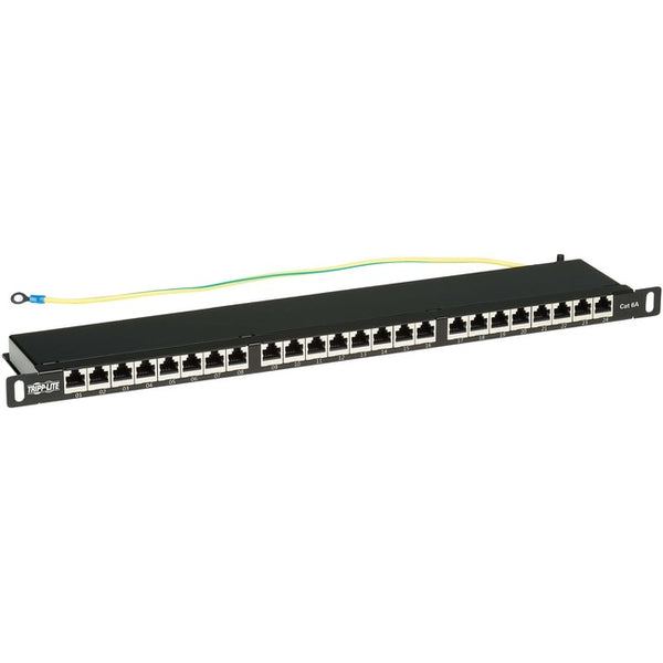 Tripp Lite Cat6a Patch Panel 24-Port High-Density Shielded Dual IDC 0.5URM - American Tech Depot