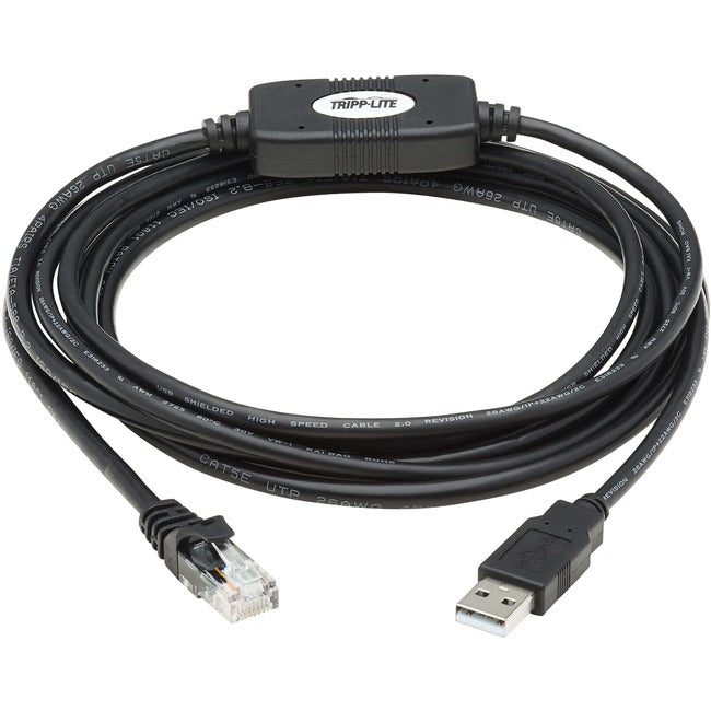 Tripp Lite USB-A to RJ45 Rollover Console Cable Cisco Compatible M-M 10ft - American Tech Depot