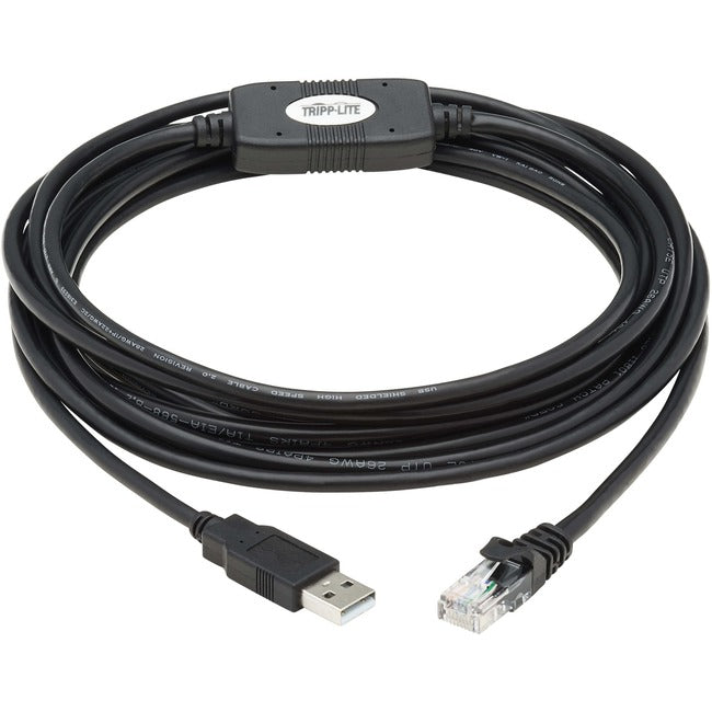 Tripp Lite USB-A to RJ45 Rollover Console Cable Cisco Compatible M-M 15ft - American Tech Depot