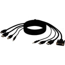 Belkin Dual DVI to HDMI and DP to DP + USB A-B + Audio Passive Combo KVM