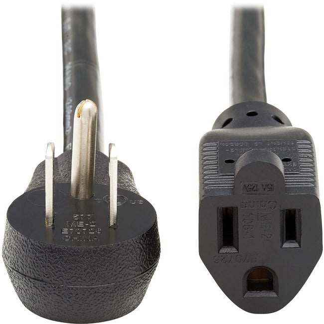 Tripp Lite Power Extension Cord Right-Angle 5-15P to 5-15R 14AWG 15A 3ft