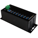 StarTech.com 7 Port USB Hub w- Power Adapter - Metal Industrial USB 3.0 Data Hub - Din Rail, Wall & Desk Mountable USB 3.1 Gen 1 5Gbps Hub - American Tech Depot