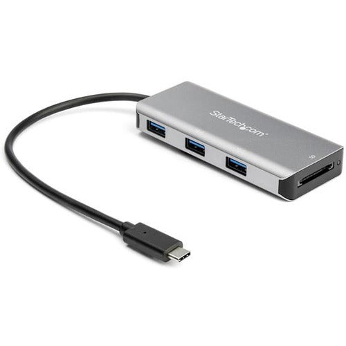 StarTech.com 3 Port USB C Hub with SD Card Reader - 3x USB-A & SD Slot - USB 3.1-3.2 Gen 2 10Gbps Type C Laptop Adapter Hub - Bus Powered - American Tech Depot