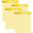 3m Display Materials And Syste Ruled Easel Pad Yellow 25 In X 30 In 4 Pads-pk, Boxed