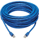 Tripp Lite Cat6a Patch Cable F-UTP Snagless w- PoE 10G CMR-LP Blue M-M 50ft - American Tech Depot