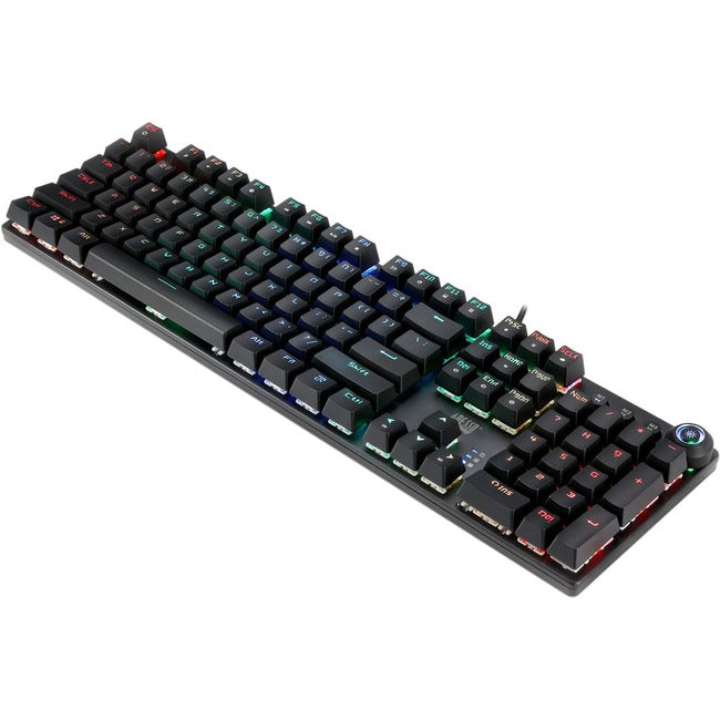 Adesso RGB Programmable Mechanical Gaming Keyboard with Detachable Magnetic Palmrest - American Tech Depot