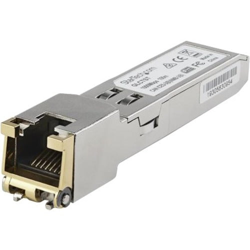 StarTech.com Juniper RX-GET-SFP Compatible SFP Module - 1000BASE-T - 1GE Gigabit Ethernet SFP to RJ45 Cat6-Cat5e Transceiver - 100m