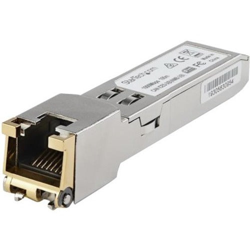 StarTech.com Cisco GLC-TE Compatible Module - SFP to RJ45 - 1000BASE-T 1G Copper Cat6-Cat5e Industrial Transceiver - Extended Temp 100m