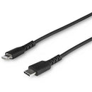 StarTech.com 1m USB C to Lightning Cable - iPhone iPad Fast Charging Durable Black Charge & Sync Cord w-Aramid Fiber Apple MFI Certified - American Tech Depot
