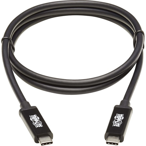 Tripp Lite Thunderbolt 3 Cable 40 Gbps Active 5A 100W PD 4K USB C M-M 1M - American Tech Depot