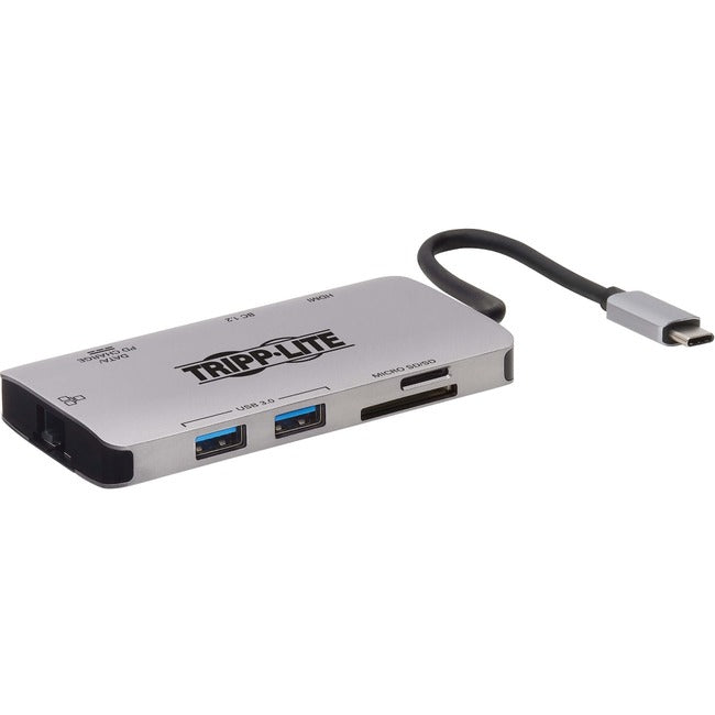 Tripp Lite USB C Docking Station 4k USB Hub HDMI SD-Micro SD Gbe Charging - American Tech Depot