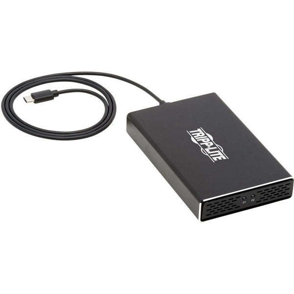 Tripp Lite USB C to Dual M.2 SATA SSD-HDD Enclosure Adapter USB 3.1 Gen 2 Black - American Tech Depot