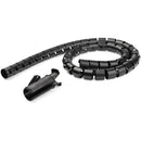 StarTech.com 2.5m - 8.2ft Cable Management Sleeve - Spiral - 45mm-1.8" Diameter - W- Cable Loading Tool - Expandable Coiled Cord Organizer