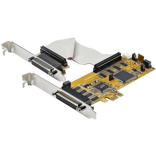 StarTech.com 8-Port PCI Express RS232 Serial Adapter Card -PCIe to Serial DB9 Controller 16C1050 UART - Low Profile - 15kV ESD - Win-Linux - American Tech Depot