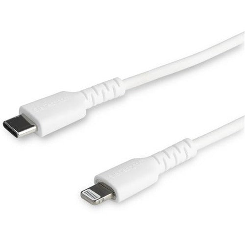 StarTech.com 2m USB C to Lightning Cable - iPhone iPad Fast Charging Durable White Charge & Sync Cord w-Aramid Fiber Apple MFI Certified - American Tech Depot