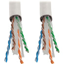 Tripp Lite Cat6 Ethernet Cable - Bulk Patch CMP-LP 0.5A Plenum, White, 1000 ft. - American Tech Depot