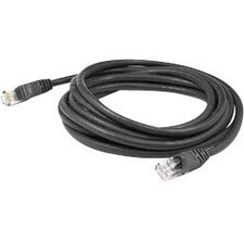 AddOn 25ft RJ-45 (Male) to RJ-45 (Male) Straight Black Cat6 UTP PVC Copper Patch Cable - American Tech Depot
