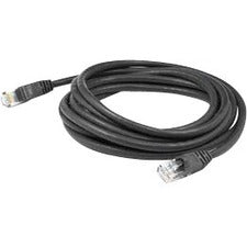 AddOn 3ft RJ-45 (Male) to RJ-45 (Male) Straight Black Cat5e UTP PVC Copper Patch Cable