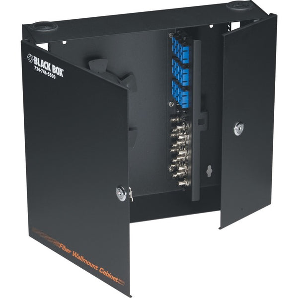 Black Box Wallmount Fiber Enclosure - Locking, 4-Slot