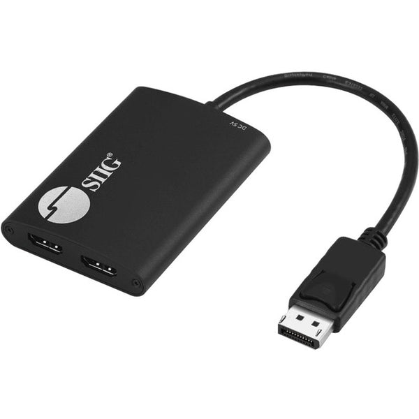 SIIG 1x2 DP 1.2 to HDMI 4Kx2K MST Hub - 2 Port Multi Monitor MST Splitter