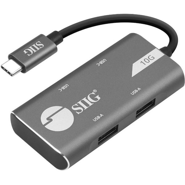SIIG 4-Port USB 3.1 Gen 2 10G Hub - 2A2C - American Tech Depot