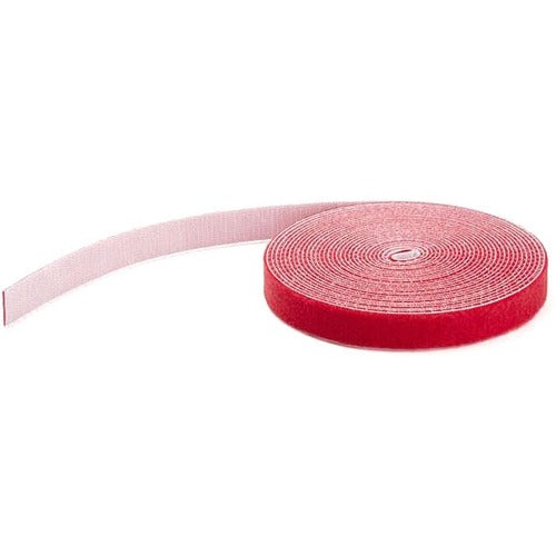 StarTech.com 25ft. Hook and Loop Roll - Red - Cable Management (HKLP25RD)