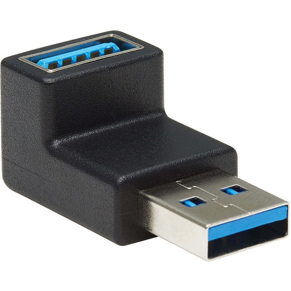 Tripp Lite USB 3.0 SuperSpeed Adapter - USB-A to USB-A, M-F, Down Angle, Black - American Tech Depot