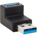 Tripp Lite USB 3.0 SuperSpeed Adapter - USB-A to USB-A, M-F, Up Angle, Black - American Tech Depot