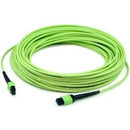 AddOn 5m MPO-16 (Female) to MPO-16 (Female) 12-Strand Lime Green OM5 Crossover Fiber OFNR (Riser-Rated) Patch Cable - American Tech Depot