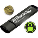 Kanguru Defender Elite300™ FIPS 140-2 Certified, AES XTS 256-Bit Hardware Encrypted USB 3 Secure Flash Drive with Physical Write Protect Switch, 256G