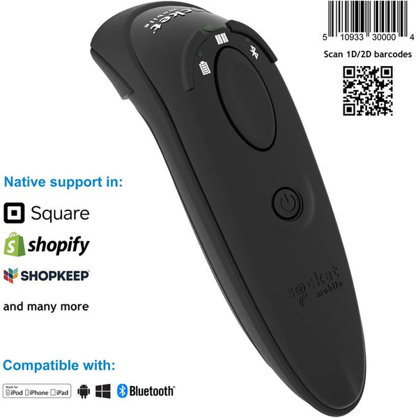 Socket Mobile DuraScan® D740, Universal Barcode Scanner, Black