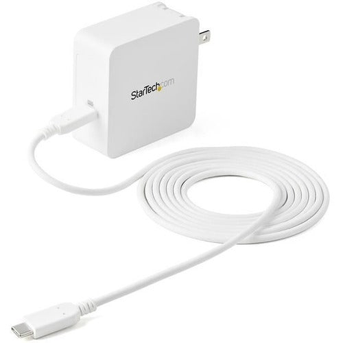 StarTech.com USB C Wall Charger - 60W PD 1m cable - Portable Travel USB Type C Fast Charge Universal Laptop Adapter - USB IF-ETL Certified - American Tech Depot