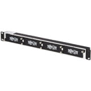 Tripp Lite High-Density Copper-Fiber Enclosure Mini Panel, 1U, 4-Cassette Capacity - American Tech Depot