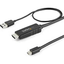 StarTech.com 6ft (2m) HDMI to Mini DisplayPort Cable 4K 30Hz - Active HDMI to mDP Adapter Cable with Audio - USB Powered - Video Converter - American Tech Depot
